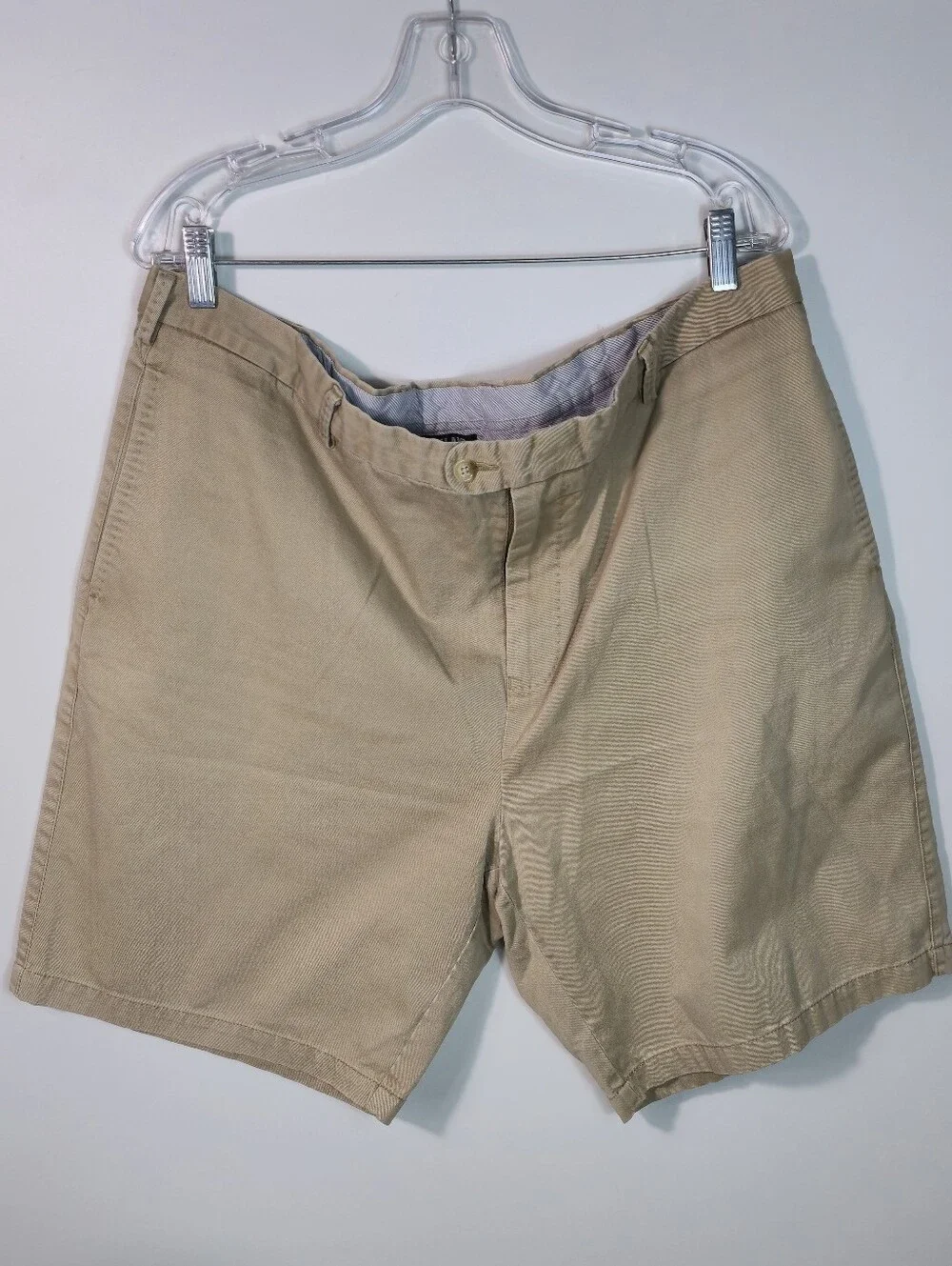 Kirkland Signature Men's Tan Flat-Front Shorts